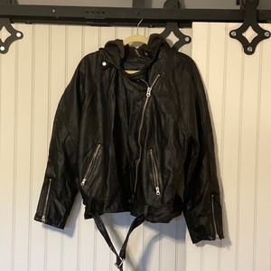 🏍️🔥Free People moto jacket! Calling all biker chicks. SZ 14